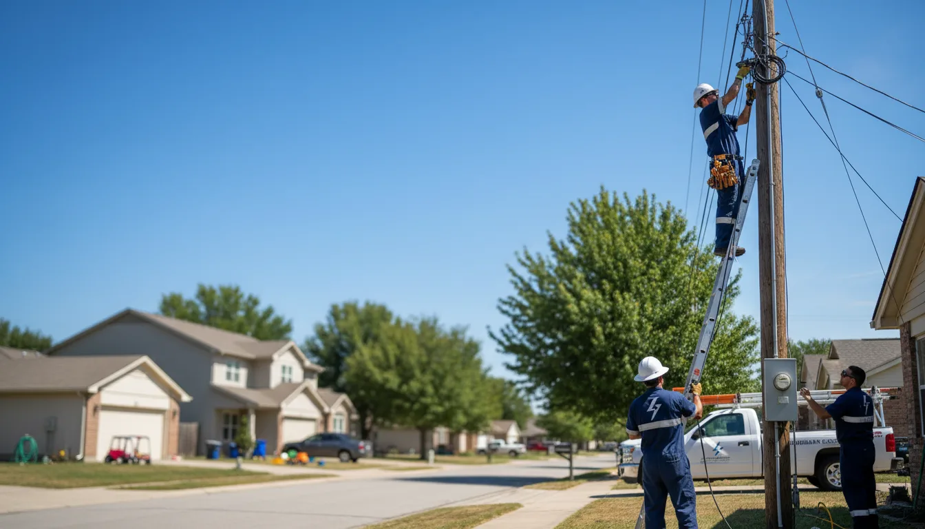 Residential electrician providing installation services in Bushnell, IL